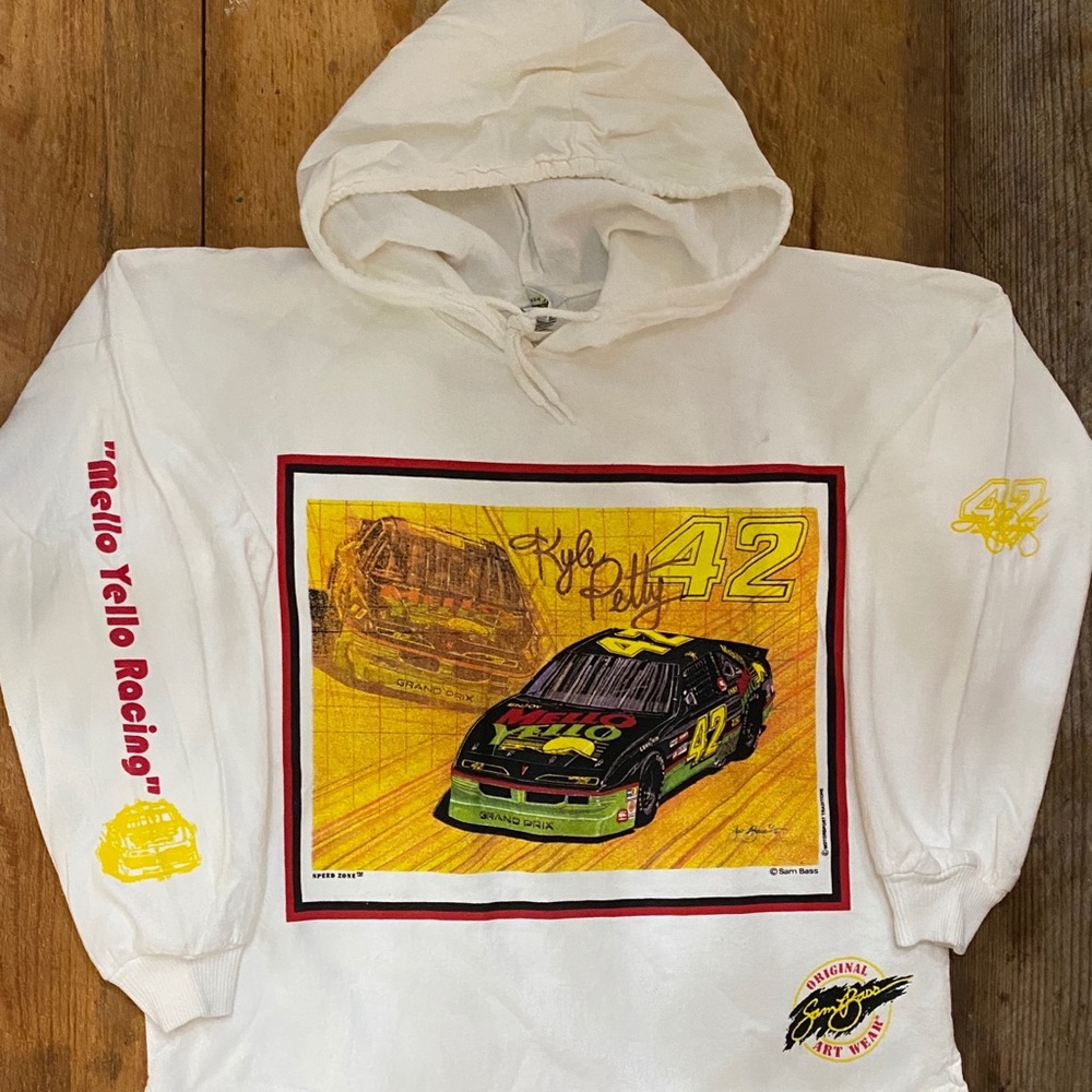 Vintage NASCAR Kyle Petty Mellow Yellow Sweatshirt